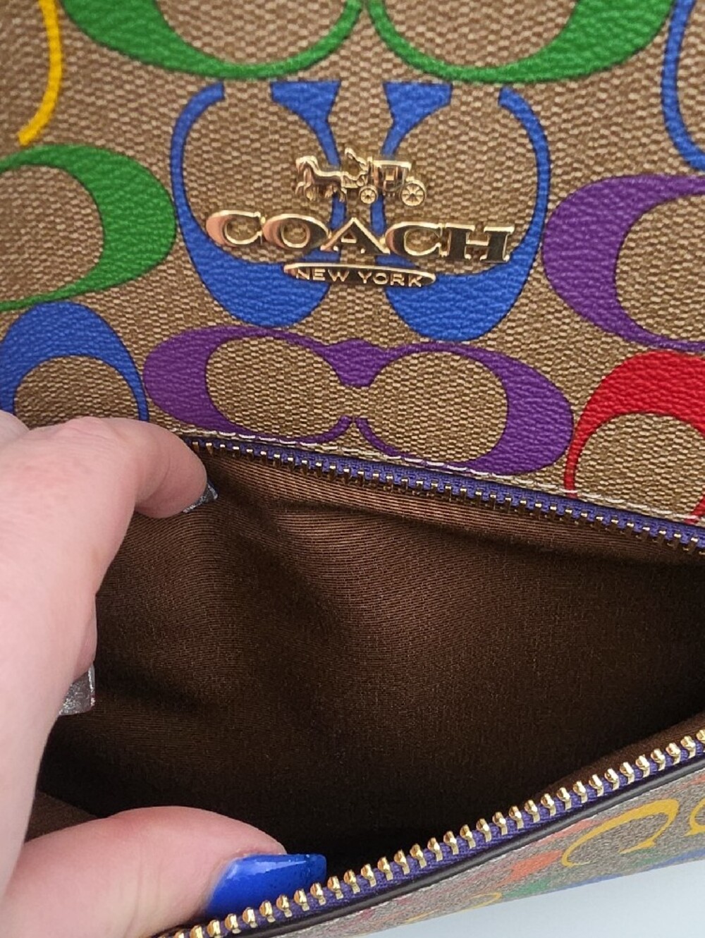 Coach Pride Brown Rainbow Signature Mono Large Limited Edition Tote (EUC)✨️🌈✨️ - Picture 7 of 13